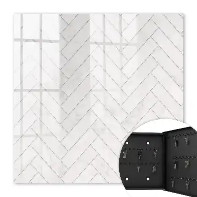 Accent en chevrons de marbre