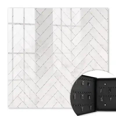 Accent en chevrons de marbre