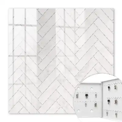 Accent en chevrons de marbre