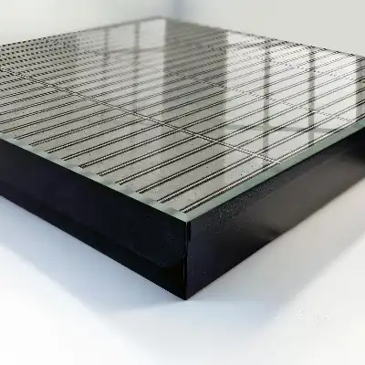 Carrelage à motif géométrique gris