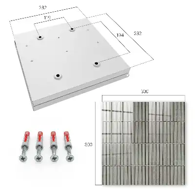 Carrelage à motif géométrique gris