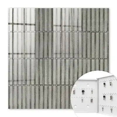 Carrelage à motif géométrique gris