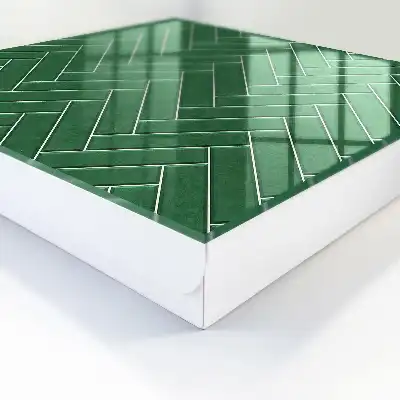 Motif à chevrons verts élégant