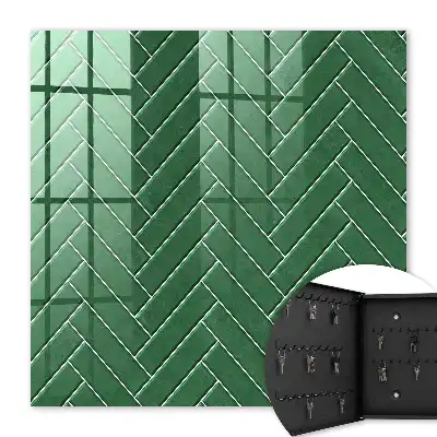 Motif à chevrons verts élégant