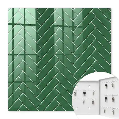 Motif à chevrons verts élégant