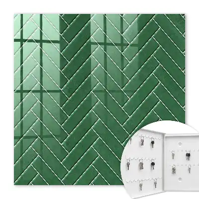 Motif à chevrons verts élégant
