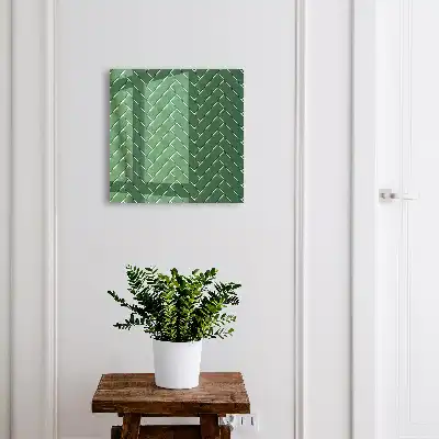 Motif à chevrons verts élégant