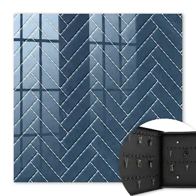 Veste bleu marine à chevrons