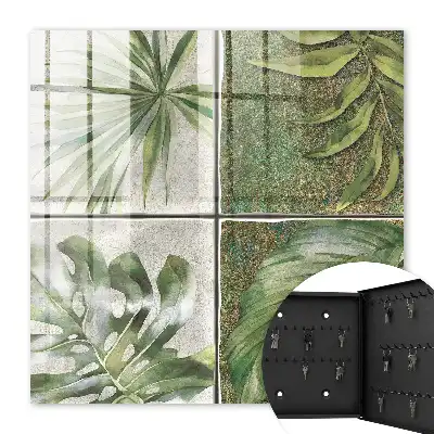 Carreaux végétaux avec accent aquarelle