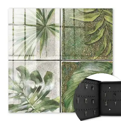 Carreaux végétaux avec accent aquarelle