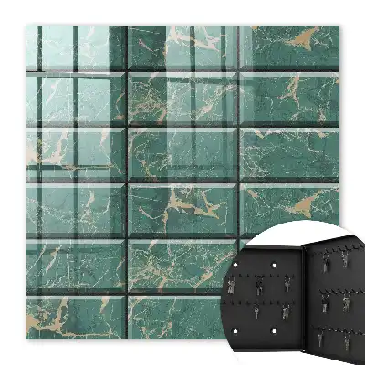 Carreaux en marbre vert