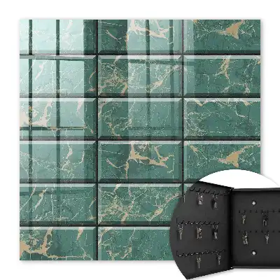 Carreaux en marbre vert