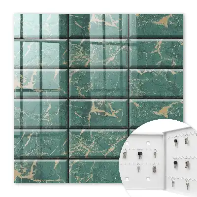 Carreaux en marbre vert