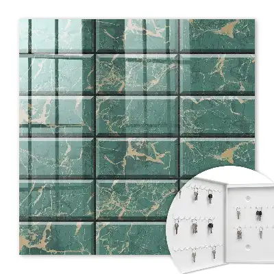 Carreaux en marbre vert