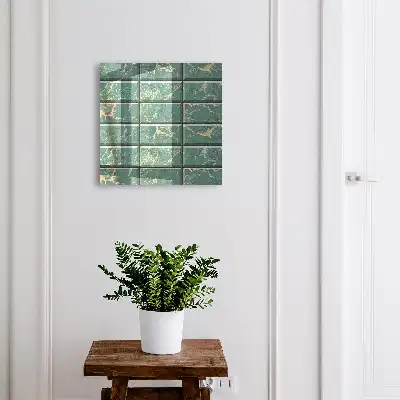 Carreaux en marbre vert