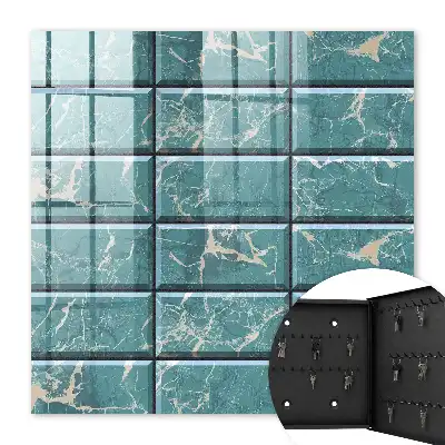 Carreaux de marbre turquoise