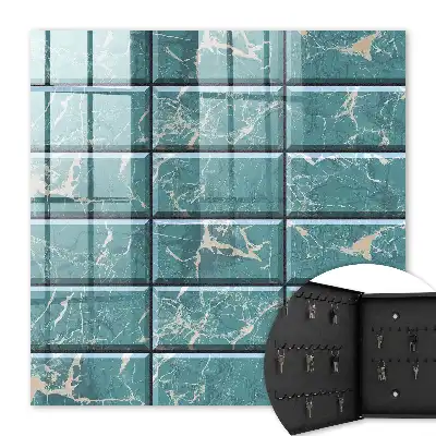Carreaux de marbre turquoise