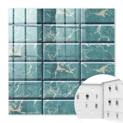 Carreaux de marbre turquoise