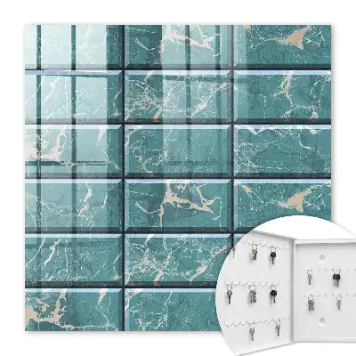 Carreaux de marbre turquoise