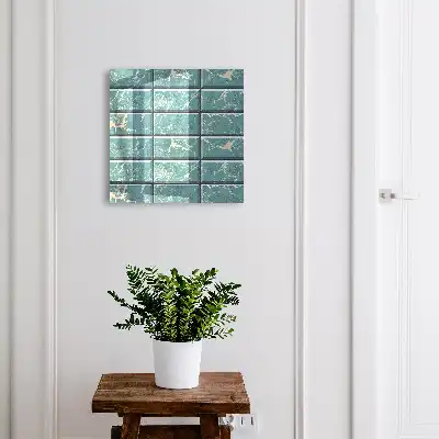 Carreaux de marbre turquoise