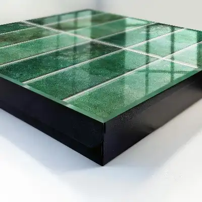 Motif de rectangles élégants vert