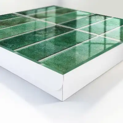 Motif de rectangles élégants vert