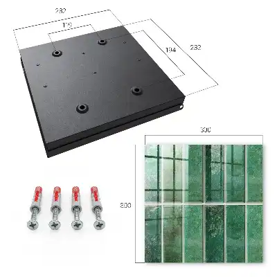 Motif de rectangles élégants vert