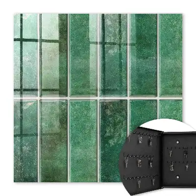 Motif de rectangles élégants vert