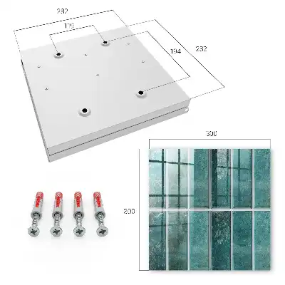Carreaux turquoise décoratifs pour intérieur