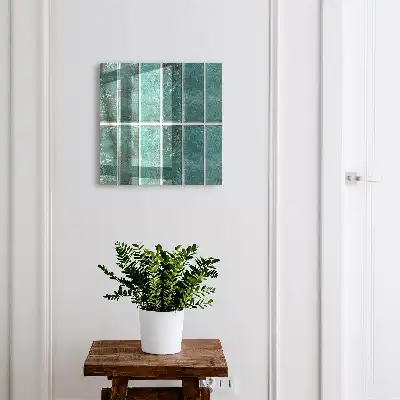 Carreaux turquoise décoratifs pour intérieur