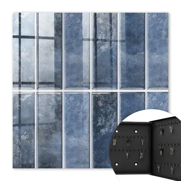 Carreaux bleus à motif géométrique