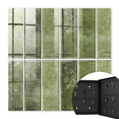 Carreaux dans des nuances de vert variées