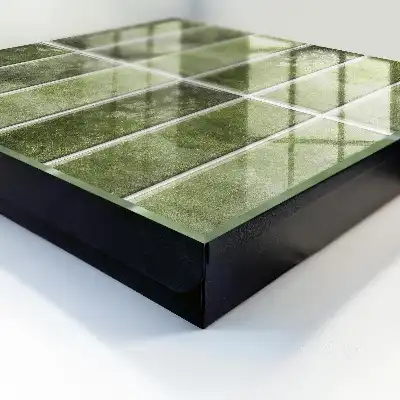 Carreaux dans des nuances de vert variées
