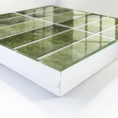 Carreaux dans des nuances de vert variées