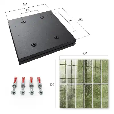 Carreaux dans des nuances de vert variées