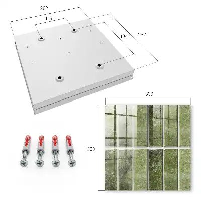 Carreaux dans des nuances de vert variées