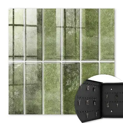 Carreaux dans des nuances de vert variées
