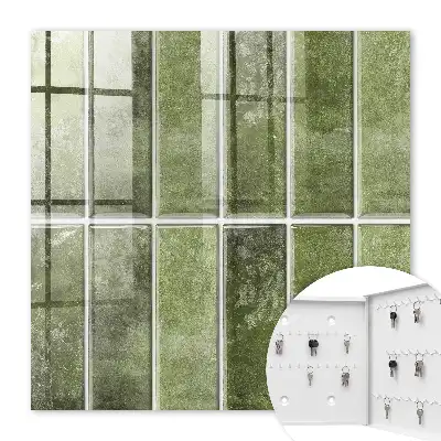 Carreaux dans des nuances de vert variées