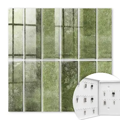 Carreaux dans des nuances de vert variées