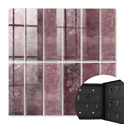 Carreaux bordeaux à la texture élégante