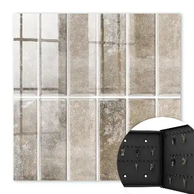 Carreaux élégants brun-gris