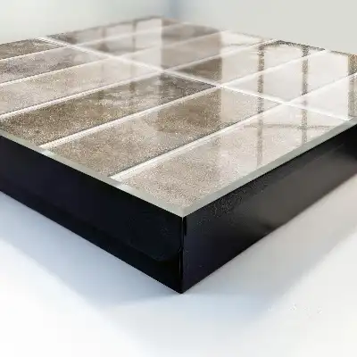 Carreaux élégants brun-gris