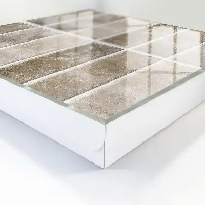 Carreaux élégants brun-gris