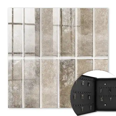 Carreaux élégants brun-gris