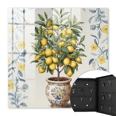 Citronnier décoratif en arrière-plan