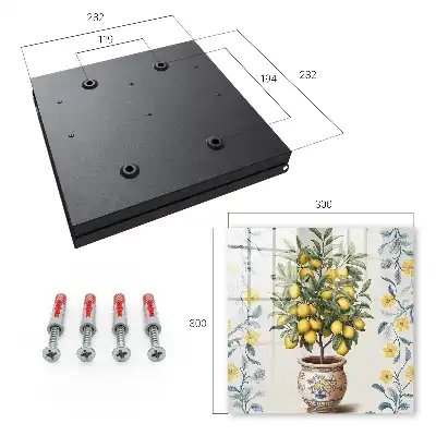 Citronnier décoratif en arrière-plan