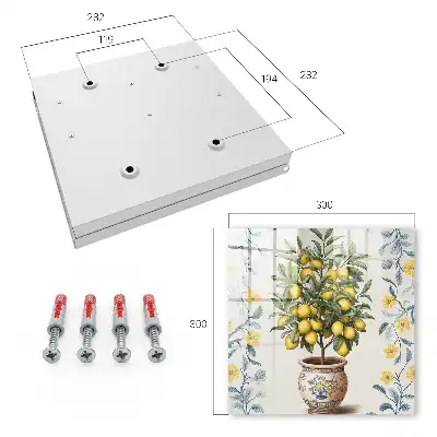Citronnier décoratif en arrière-plan