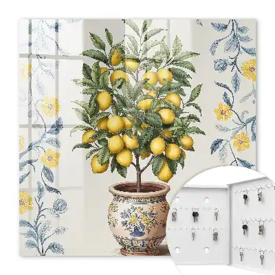 Citronnier décoratif en arrière-plan