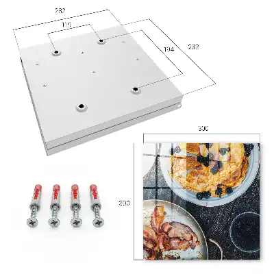 Petit-déjeuner maison au bacon servi sur une planche en bois