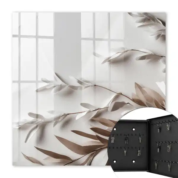 Feuilles d'élégance beige